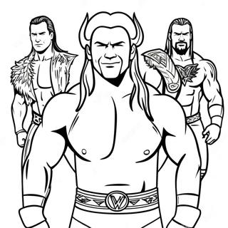 Page A Colorier Des Superstars De La Wwe En Action 6365-5182