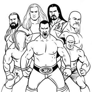 Page A Colorier Des Superstars De La Wwe En Action 6365-5183