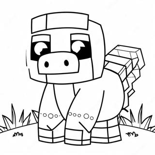 Minecraft Piglin Pages À Colorier