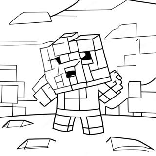 Page A Colorier Piglin De Minecraft 63669-52674