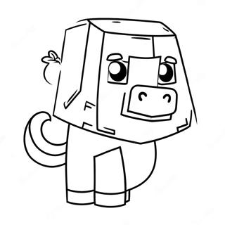 Mignon Piglin De Minecraft Avec De Lor A Colorier 63670-52689