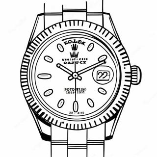 Page A Colorier Montre Rolex Classique 63700-52703