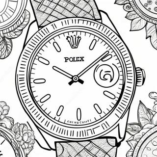 Page A Colorier Montre Rolex Classique 63700-52704