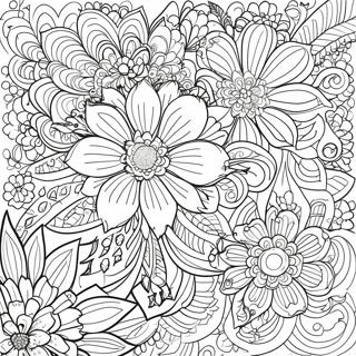 Page A Colorier Tatouage Floral Complexe 63740-52730