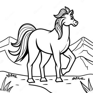 Page A Colorier Cheval Sauvage 63759-52743