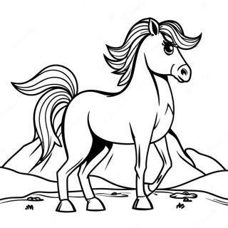 Page A Colorier Cheval Sauvage 63759-52744