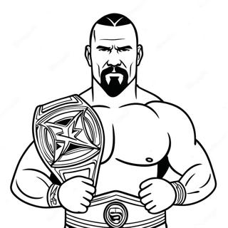 Page A Colorier Du Champion De La Wwe 6375-5094