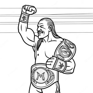 Page A Colorier Du Champion De La Wwe 6375-5095