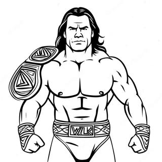 Page A Colorier Du Champion De La Wwe 6375-5191