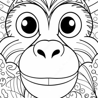 Page A Colorier Visage De Singe 63769-52738