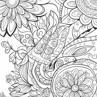 Page A Colorier Art Posca Vibrant 63780-52755