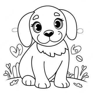 Page A Colorier De Chiot De Paques 63839-52810