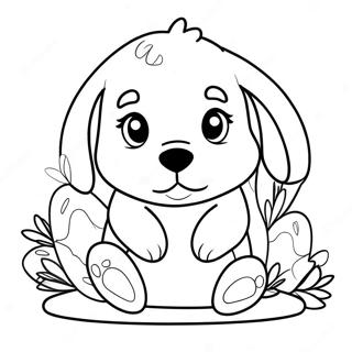 Page A Colorier De Chiot De Paques 63839-52811