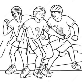 Page A Colorier Athletes En Competition Aux Jeux Olympiques Speciaux 63940-52894