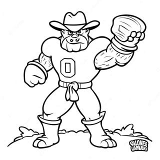 Page A Colorier De La Mascotte Des Oklahoma Sooners 64040-52968