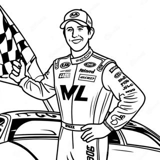 Page A Colorier De Kyle Busch Dans La Victoire 64170-53077