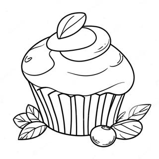 Page A Colorier Muffin Aux Myrtilles 64239-53146