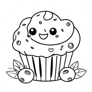 Page A Colorier Muffin Aux Myrtilles 64239-53148