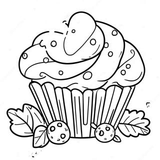 Page A Colorier Delicieux Muffin Aux Myrtilles 64240-53127