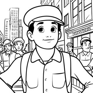 Page A Colorier Des Newsies 64289-53183