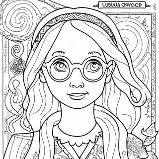 Page A Colorier De Luna Lovegood Avec Le Magazine Quibbler 64350-53215