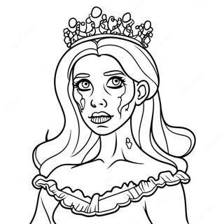 Princesse Zombie Pages À Colorier