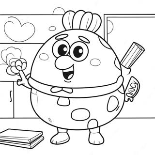 Page A Colorier De Mme Puff Dans Sa Classe 64401-53244