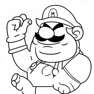 Wario Pages À Colorier