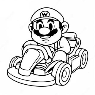 Page A Colorier Wario Dans Un Kart De Course 6445-5246