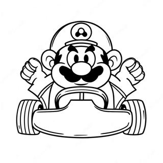 Page A Colorier Wario Dans Un Kart De Course 6445-5247