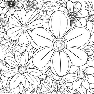 Fleur Niveaux De Gris Pages À Colorier