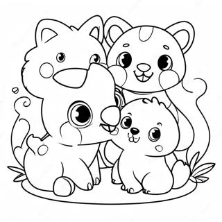 Page A Colorier Amis Animaux Adorables 64481-53322