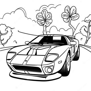 Page A Colorier De La Ford Gt Classique En Course 64511-53338