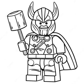 Page A Colorier Lego Thor Avec Un Marteau 64531-53353