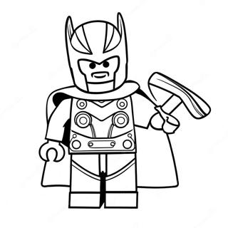 Page A Colorier Lego Thor Avec Un Marteau 64531-53355