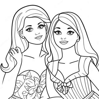 Page A Colorier Barbie Et Ses Soeurs 64540-53364