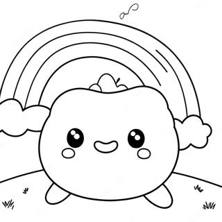 Adorables Squishmallows Dans Une Page A Colorier Arc En Ciel 64561-53382