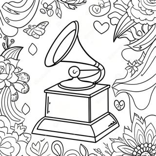 Page A Colorier Du Prix Grammy Colore 64591-53403