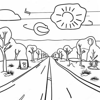 Route 66 Pages À Colorier