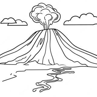 Page A Colorier Du Volcan Islandais 64651-53449