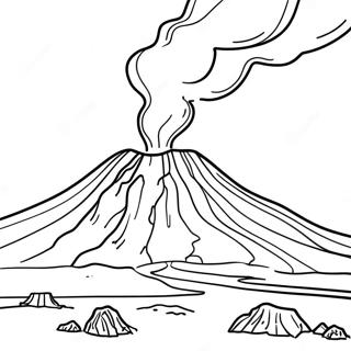 Page A Colorier Du Volcan Islandais 64651-53451