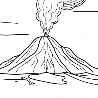 Page A Colorier Du Volcan Islandais 64651-53452