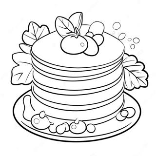 Page A Colorier Crepes Moelleuses Avec Des Baies 6465-5264