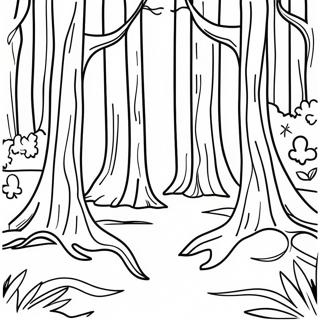 Page A Colorier Des Arbres Majestueux De La Foret 64661-53458