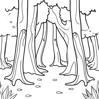 Page A Colorier Des Arbres Majestueux De La Foret 64661-53460