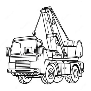 Page A Colorier De La Grue Camion 64670-53464