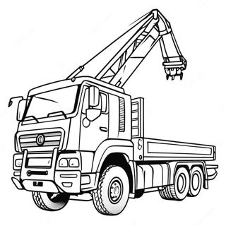 Page A Colorier De La Grue Camion Robuste 64671-53474