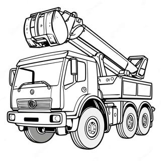 Page A Colorier De La Grue Camion Robuste 64671-53475