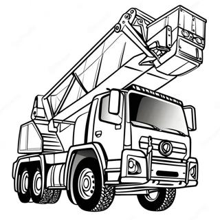 Page A Colorier De La Grue Camion Robuste 64671-53476