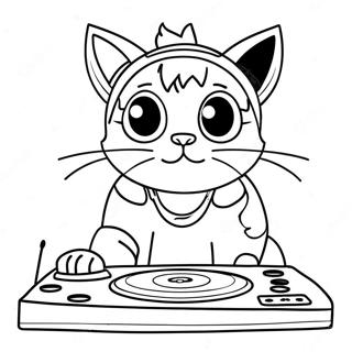 Page A Colorier Dj Catnip 64720-53502